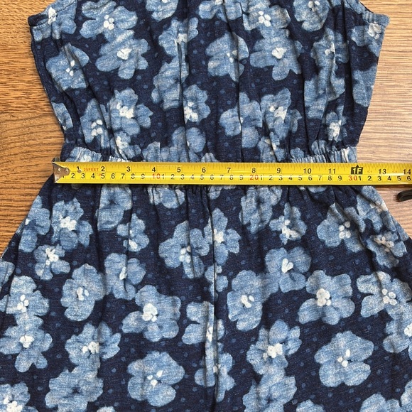 Girls Crew Cuts Blue Floral Dress - Picture 6 of 7